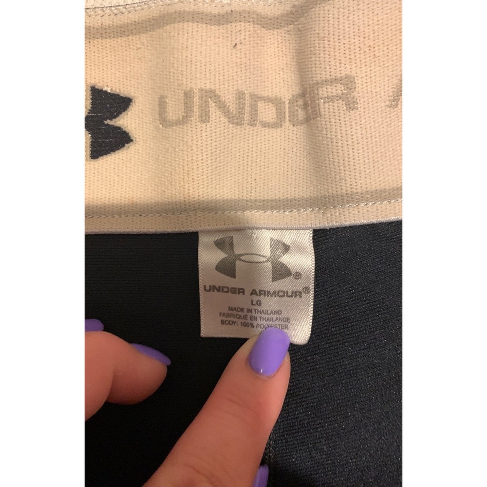 Under Armour Black Athletic Training Cropped Pants Women's Large - Picture 2 of 2